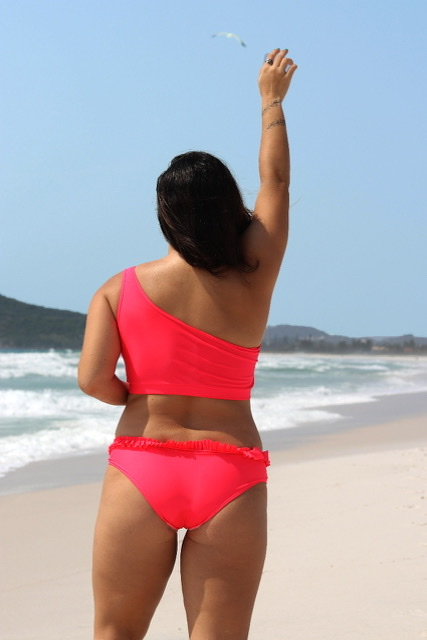 CULOTE TIRO MEDIO BARBARITA CON CINTURA FRUFRU CORAL